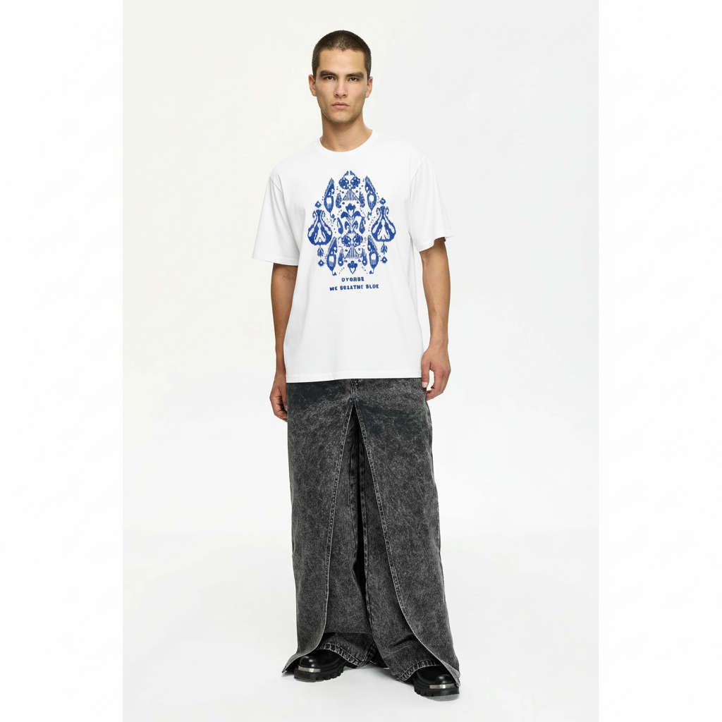 Threads of Existence — Uyghur Ikat Heritage Tee