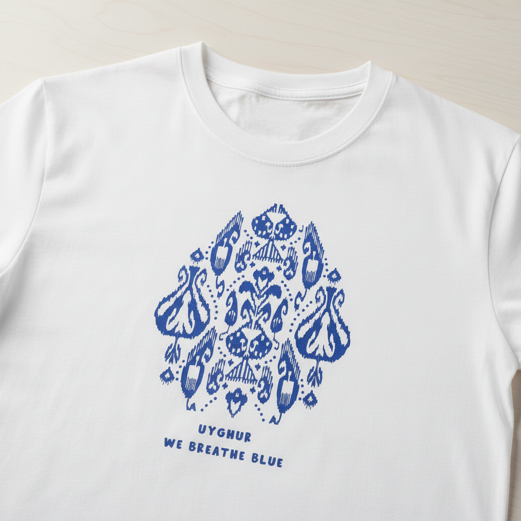 Threads of Existence — Uyghur Ikat Heritage Tee